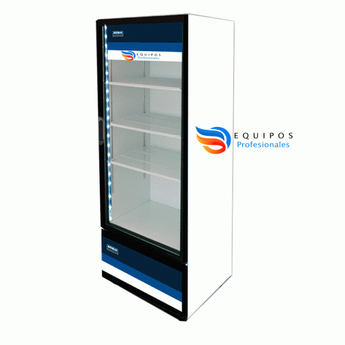 Refrigerador Ojeda RVP-399 NI 1 Puerta  de Cristal
